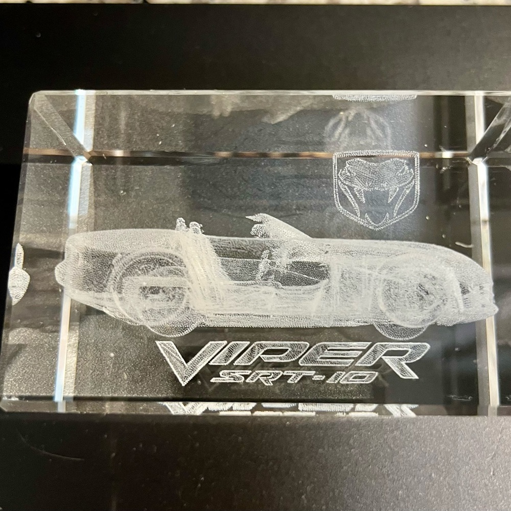 Viper SRT -10 Leaded crystal engraved Dodge Viper
